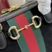 Gucci Web Stripe Horsebit Handbag 866732 Black 28x15x10cm #B62934