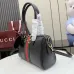 Gucci Web Stripe Horsebit Handbag 866732 Black 28x15x10cm #B62934