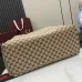 Gucci canvas medium duffle bag in beige and dark brown canvas #B51115