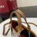 Gucci-Inspired Mini Top Handle Bag - Beige & Ebony Canvas Crossbody Bag #B60234