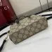 Gucci-Inspired Mini Top Handle Bag - Beige & Ebony Canvas Crossbody Bag #B60234