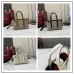 Gucci-Inspired Mini Top Handle Bag - Beige & Ebony Canvas Crossbody Bag #B60234