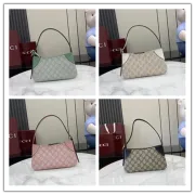 GG Emblem small shoulder bag in coated fabric #B49564