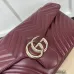 Gucci 788371 Burgundy GG Marmont Chain Bag, Top Quality, 40.5x20x9cm #B61843