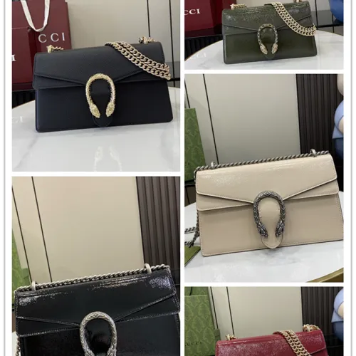 Gucci 795005 Dionysus Patent Leather Chain Shoulder Bag 28x16x10.5cm #B61854