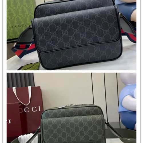 Gucci 795479 GG Canvas Crossbody Bag with Web Strap #B61853