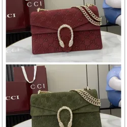 Gucci 818145 Dionysus Suede GG Chain Shoulder Bag 28x16x8cm #B61856