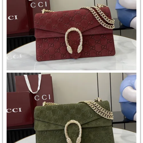 Gucci 818145 Dionysus Suede GG Chain Shoulder Bag 28x16x8cm #B61856