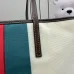 Gucci Beige Canvas Classic Web Stripe Large Tote Bag A0034D #B66557