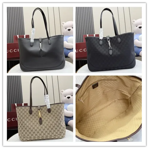 Gucci GG Canvas Shoulder Tote 867015 Black 45x28x12cm #B62920