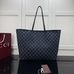  GG Denim Canvas Large Tote Shoulder Bag 38×29.5×13cm #B65014
