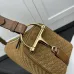 Gucci GG Marmont Half-Moon Shoulder Bag – Camel Quilted Velvet with Gold-Tone Hardware #B59161