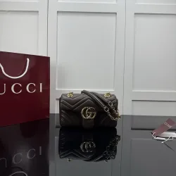 Gucci GG Marmont Medium Leather Chain Bag 837280 #B66154 Gucci GG Marmont Medium Leather Chain Bag 837280 #B66154