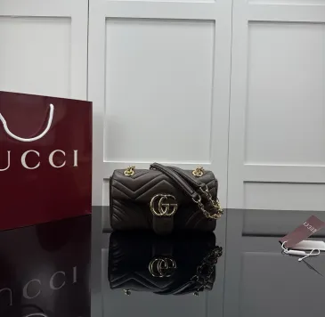 Brand G GG Marmont Medium Leather Chain Bag 837280 #B66154
