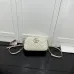 Gucci GG Marmont Mini Shoulder Bag (2 Colors) – White/Black Quilted Leather with Gold-Tone GG Hardware #B59163