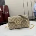 Gucci GG Marmont Quilted Canvas Chain Bag, 18.5 x 11.5 x 7 cm #B63198