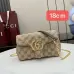 Gucci GG Marmont Quilted Canvas Chain Bag, 18.5 x 11.5 x 7 cm #B63198