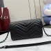 Gucci GG Marmont Quilted Leather Chain Bag, 20 x 12 x 4 cm #B63200