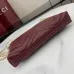 Gucci GG Marmont pochette with chain in Rosso Ancora red/black leather size:21×15×3.5cm #B53695