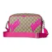 Gucci Medium crossbody bag with print in beige and dark brown #B51552