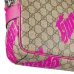 Gucci Medium crossbody bag with print in beige and dark brown #B51552