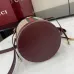 Gucci Ophidia mini bucket bag in beige and brown GG fabric size:11.5×23×8cm #B53795