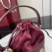 Gucci Ophidia mini bucket bag in beige and brown GG fabric size:11.5×23×8cm #B53795