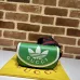 Gucci x Adidas 727791 Green Saddle Bag, Top Quality, 20.5x12x5.5cm #B61838