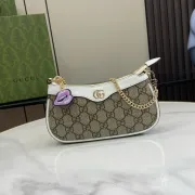 Ophidia mini bag in Beige Gold GG Canvas  #B50309