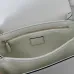 gucci Elegant White Crossbody Bag with Gold Accent 846705 #B55645