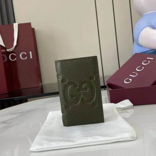 Gucci 739478 Green Leather Wallet, Top Quality, 7.5x12cm #B61844