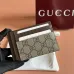 Gucci 856561 Card Case - GG Supreme Canvas & Leather (Black/Beige) #B60521