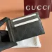 Gucci 856561 Card Case - GG Supreme Canvas & Leather (Black/Beige) #B60521