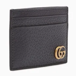  AAA+ black wallet Black cowhide GG men's fashion card bag #9125580
