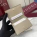 Gucci Beige Leather Compact Wallet with Gold Accents, Multiple Card Slots, Stylish & Functional for Daily Use #B55973