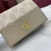 Gucci Beige Leather Compact Wallet with Gold Accents, Multiple Card Slots, Stylish & Functional for Daily Use #B55973