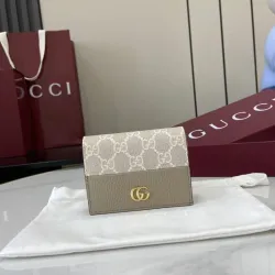 Beige Leather Compact Wallet with Gold Accents, Multiple Card Slots, Stylish & Functional for Daily Use #B55973  Beige Leather Compact Wallet with Gold Accents, Multiple Card Slots, Stylish & Functional for Daily Use #B55973