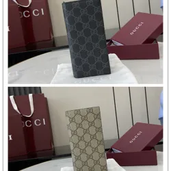 Gucci GG Canvas Long Bifold Wallet 19x9cm #B63867
