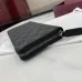 Gucci GG Emblem zip around wallet in black fabric size:19×10×2.5cm #B53484