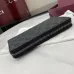 Gucci GG Emblem zip around wallet in black fabric size:19×10×2.5cm #B53484