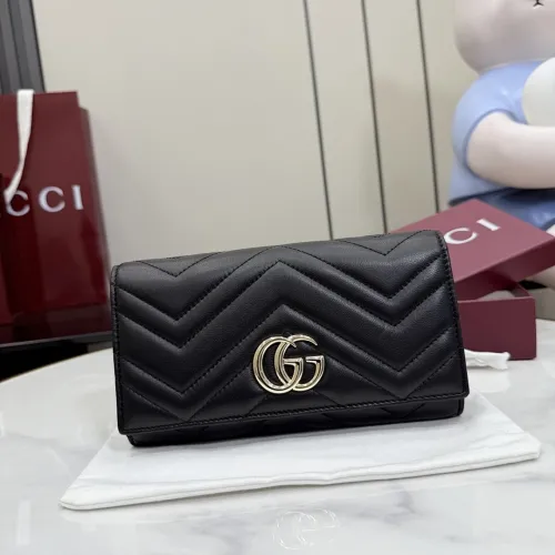 Gucci GG Marmont Quilted Leather Continental Wallet, 19 x 10 x 3 cm #B63207
