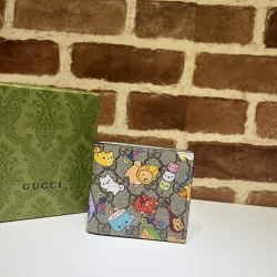  GG Supreme Animal Print Bifold Wallet 11×9cm #B65017