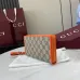 Gucci Zip-Around Wallet with Signature GG Canvas, Orange Trim & Detachable Strap, Stylish & Practical for Everyday Use #B55974