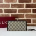 Gucci Zip-Around Wallet with Signature GG Canvas, Orange Trim & Detachable Strap, Stylish & Practical for Everyday Use #B55974