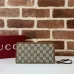 Gucci Zip-Around Wallet with Signature GG Canvas, Orange Trim & Detachable Strap, Stylish & Practical for Everyday Use #B55974