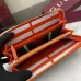 Gucci Zip-Around Wallet with Signature GG Canvas, Orange Trim & Detachable Strap, Stylish & Practical for Everyday Use #B55974