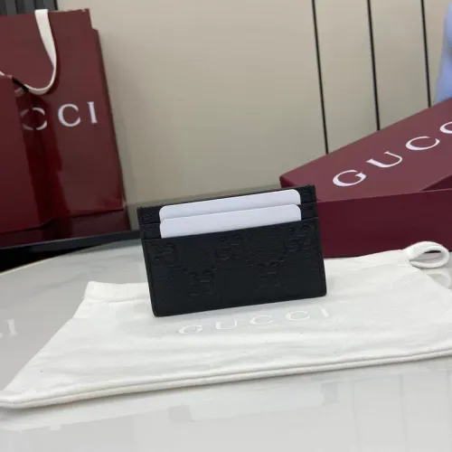 Gucci  wallet in black fabric size:11×7cm #B53488