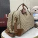 Gucci GG Emblem medium duffle bag in black fabric size:47×31×25cm #B53483