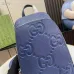 Gucci Jumbo GG crossbody bag in blue leather Original Quality #B39521