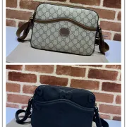 Gucci Messenger Bag with Interlocking G Beige size:22×20×6cm #B53626